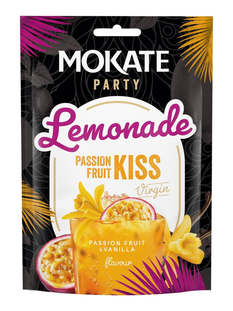Mokate Instant Getränkepulver Limonade Maracuja 40g – Lemonade Passion Fruit Kiss