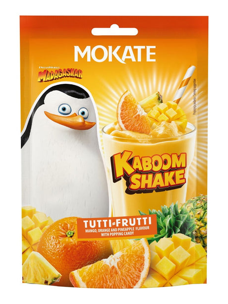 Mokate Kaboom Shake Tutti Frutti 30g – Instant Getränkepulver mit Popping Candy