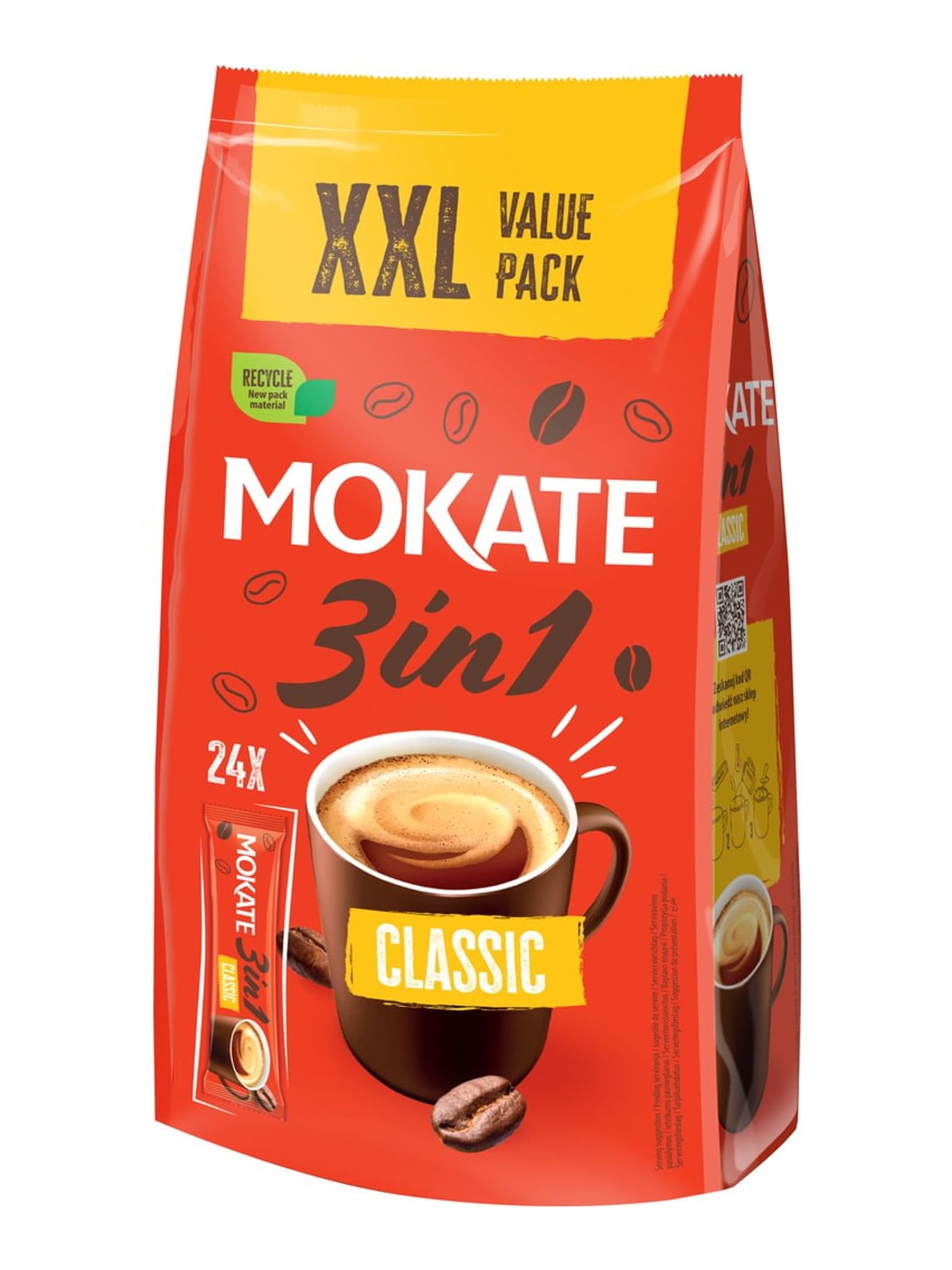 Mokate Classic 3in1 408g – löslicher Kaffee Instant mit Milch und Zucker