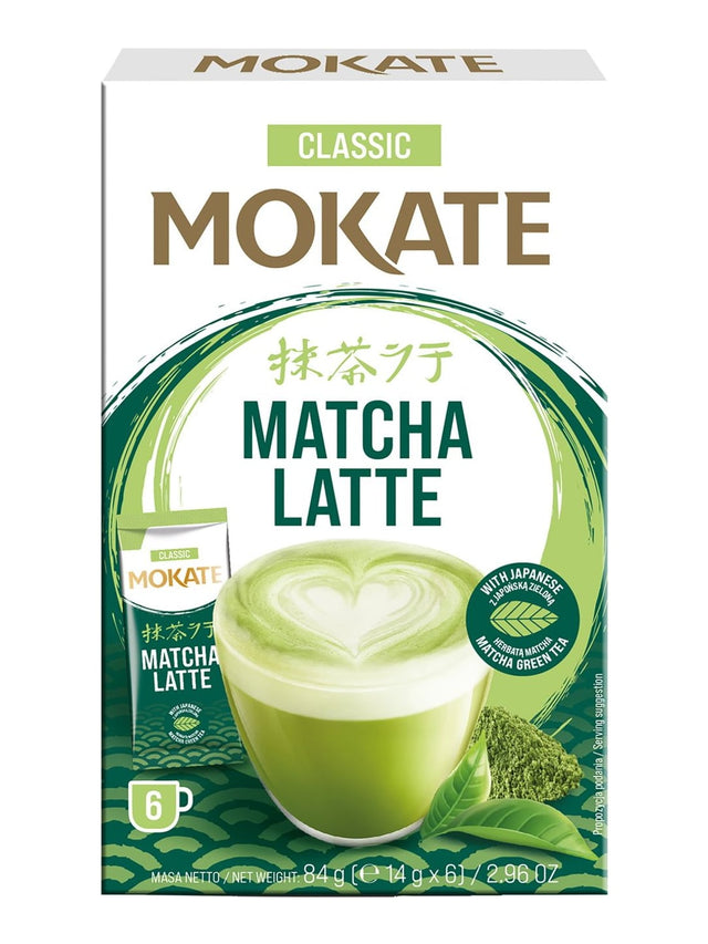 Mokate Matcha Latte Classic 84g – Matcha Grüntee Getränkepulver Instant