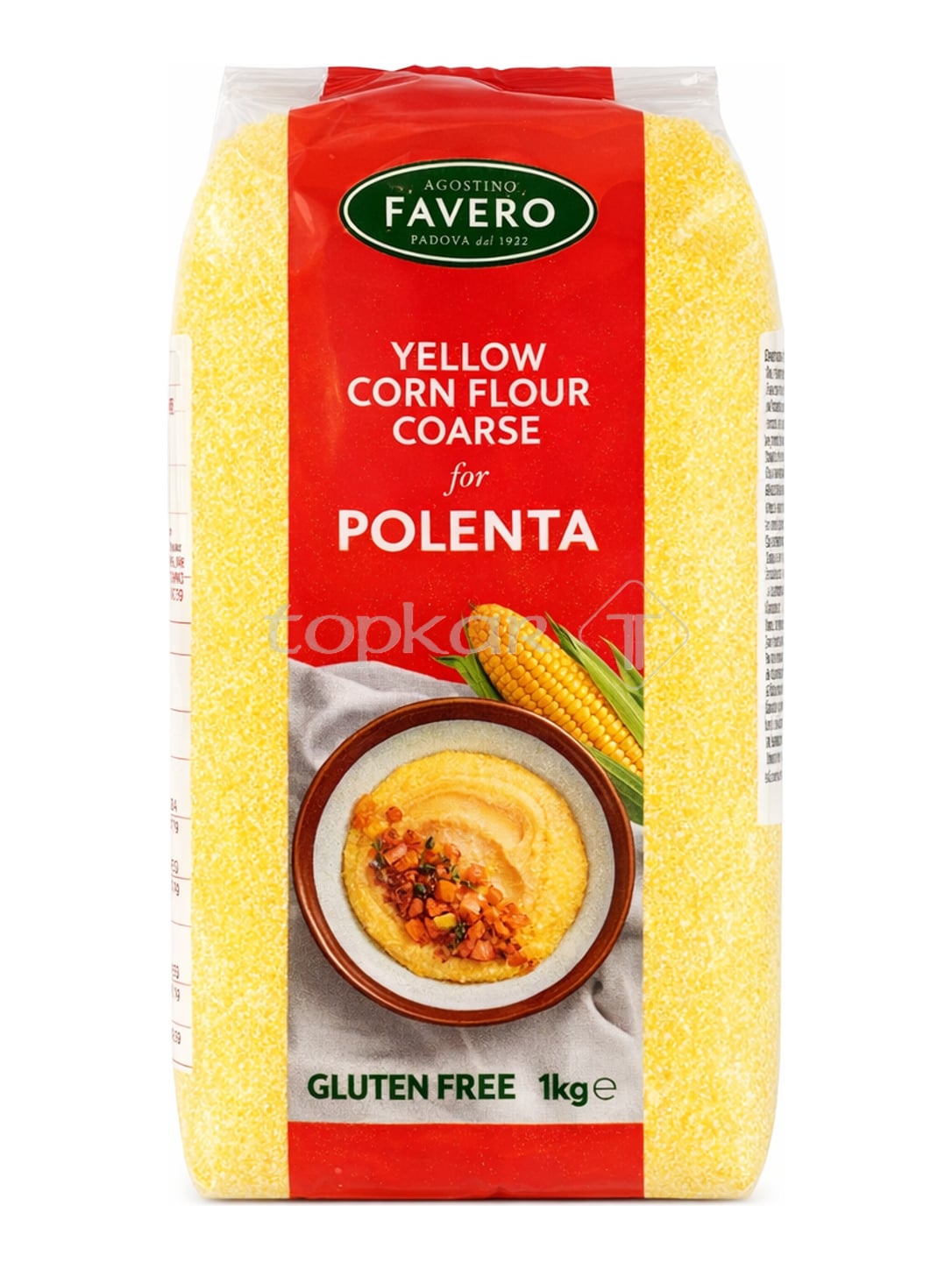 Molino Favero Maisgrieß grob 1 kg – Polenta bramata gialla gelber Maisgrieß