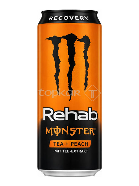 Monster Rehab Tea + Peach 500ml – Eistee Energy-Drink mit Pfirsich