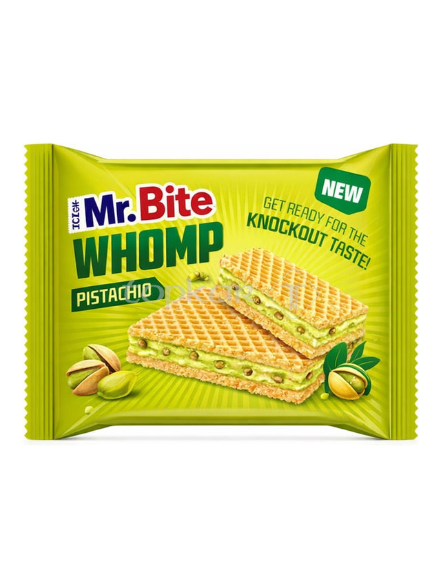 Mr. Bite Whomp Pistachio 20g – Pistazienwaffel mit Pistazien-Creme