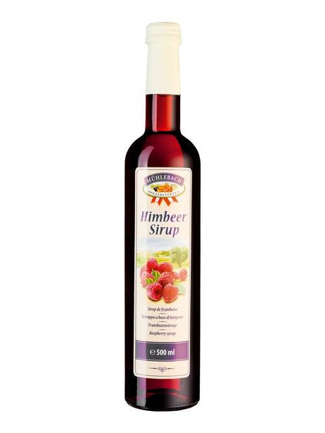 Mühlebach Himbeersirup 0,5 l – Fruchtsirup Sirup Himbeer aus Österreich