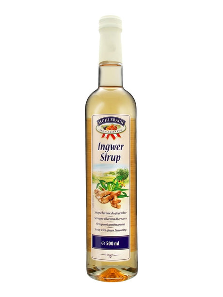 Mühlebach Ingwersirup 0,5 l – Ingwer Sirup Ginger Syrup