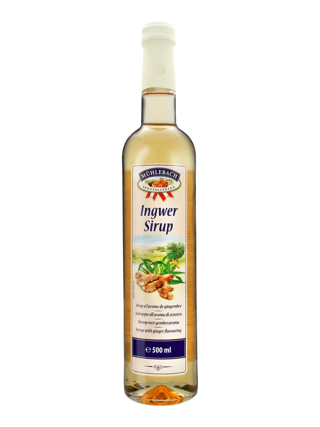 Mühlebach Ingwersirup 0,5 l – Ingwer Sirup Ginger Syrup