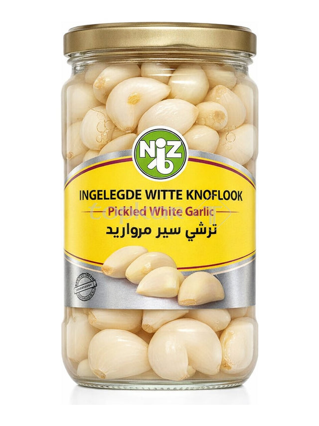 Naz Eingelegter Knoblauch 620g – Torshi Sir sauer eingelegte weiße Knoblauchzehen