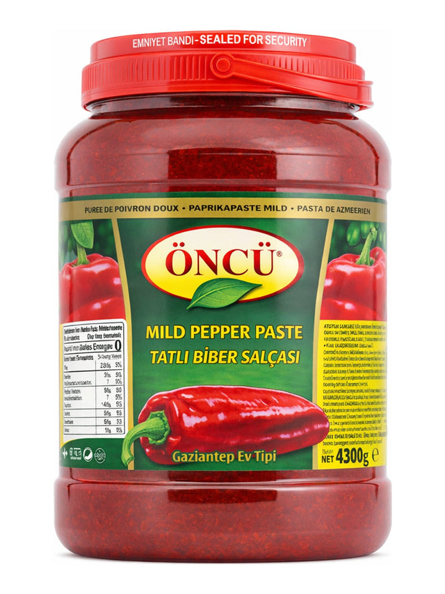 Öncü Tatlı Biber Salçası 4300g – Milde Paprikaste Gaziantep Ev Tipi