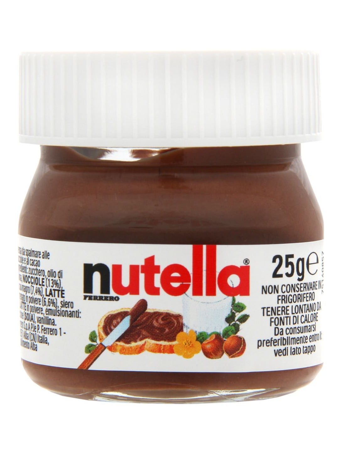 Nutella Nuss-Nougat-Creme Mini 25g – Haselnuss Schokoaufstrich