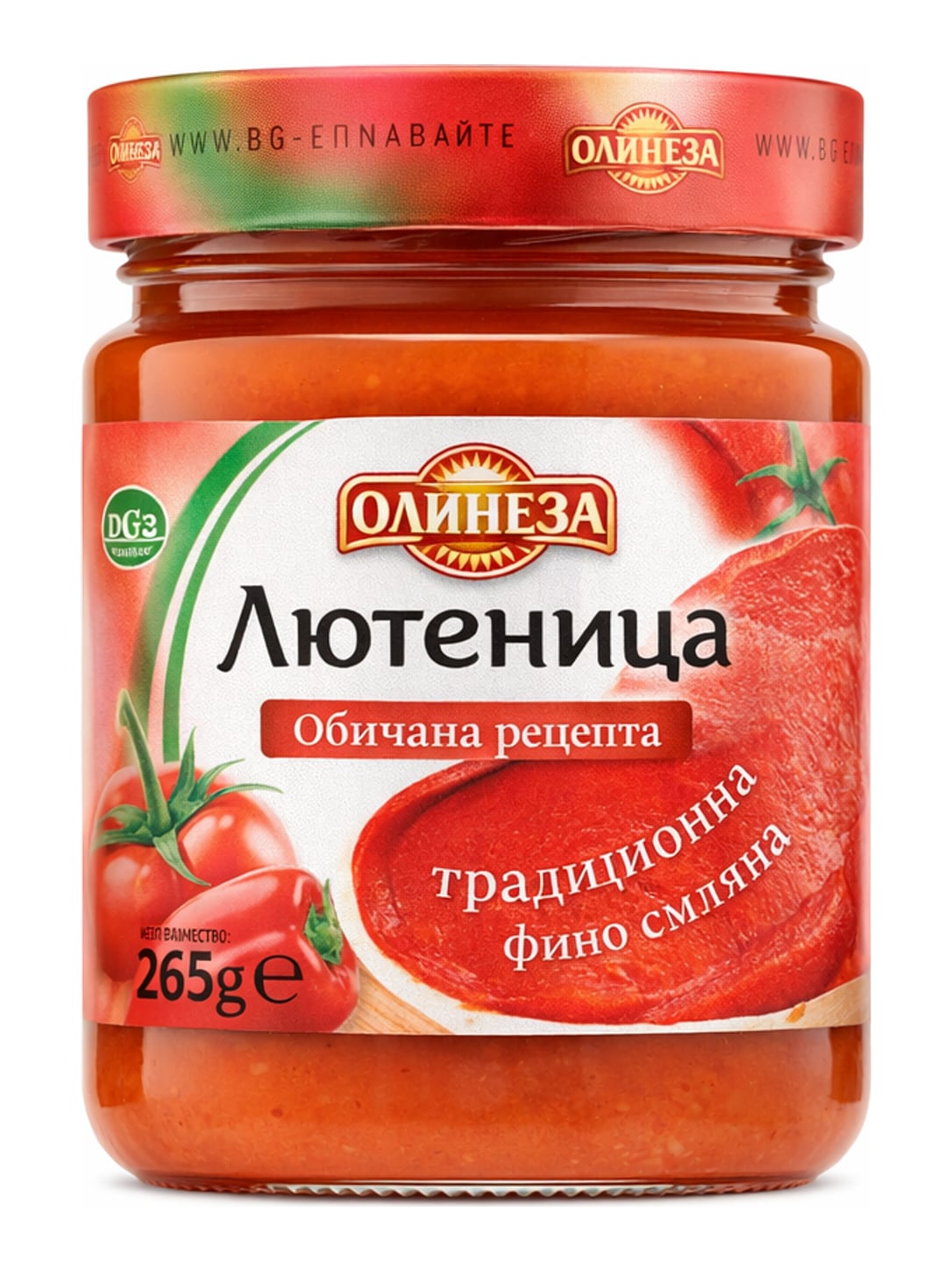 Olinesa Lutenica Traditionell Fein 265g – Лютеница bulgarischer Paprika-Tomaten-Aufstrich