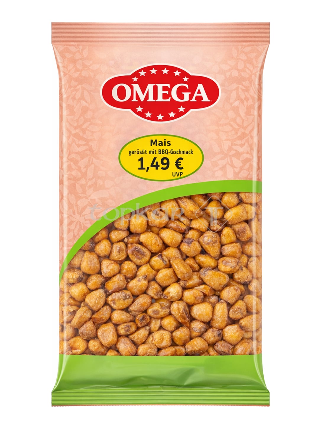 Omega Gerösteter Mais Barbecue 130g – Mısır BBQ knuspriger Maissnack