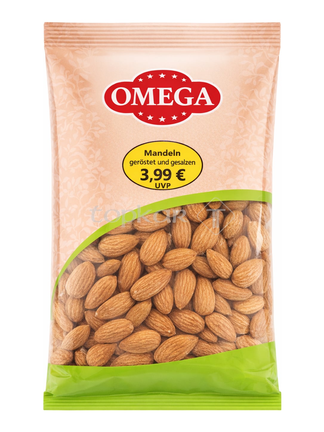 Omega Mandelkerne geröstet und gesalzen 200g – Badem geröstete Mandeln