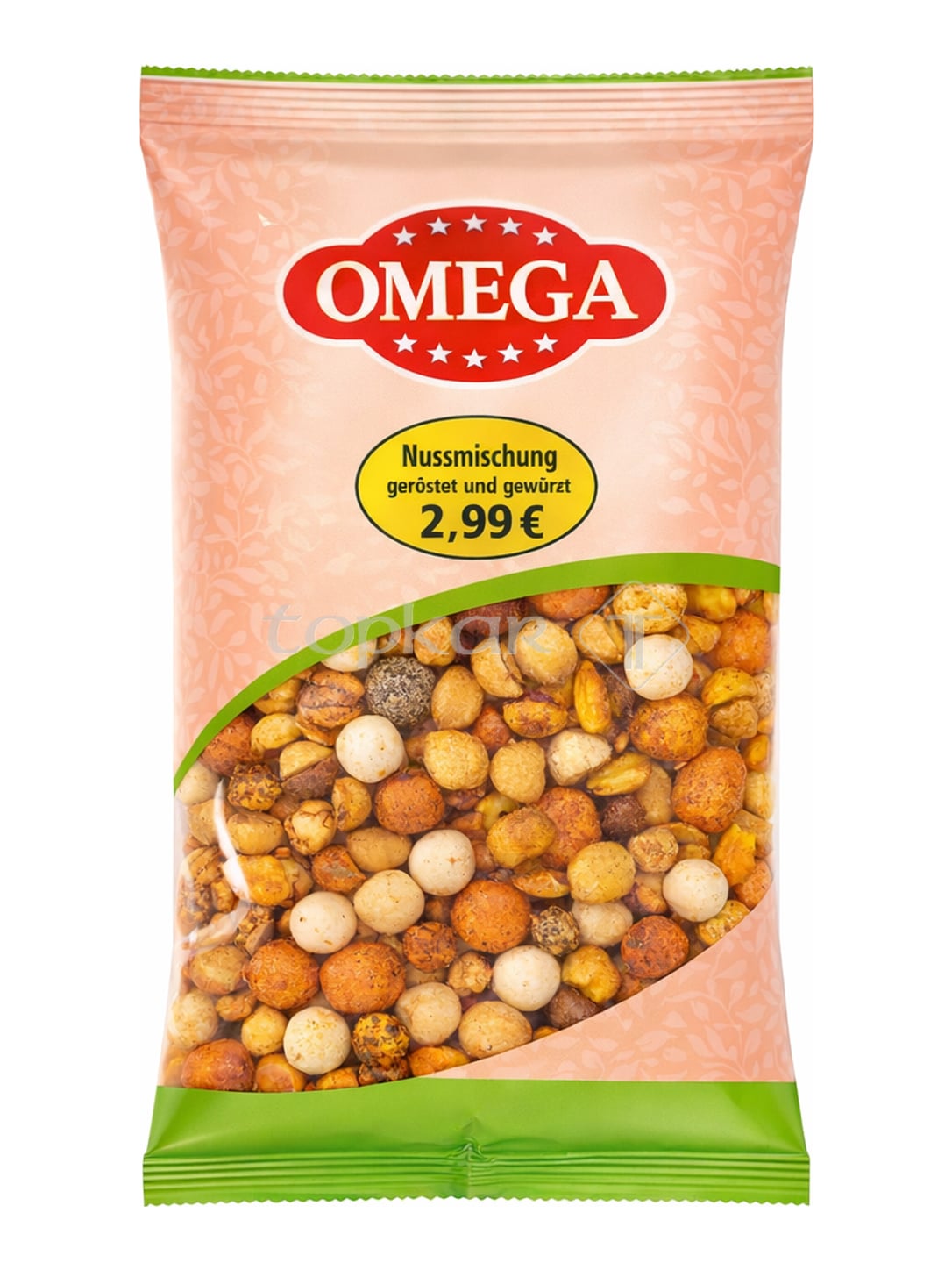 Omega Nussmischung 200g – türkische Knabbermischung Çerez geröstet gewürzt