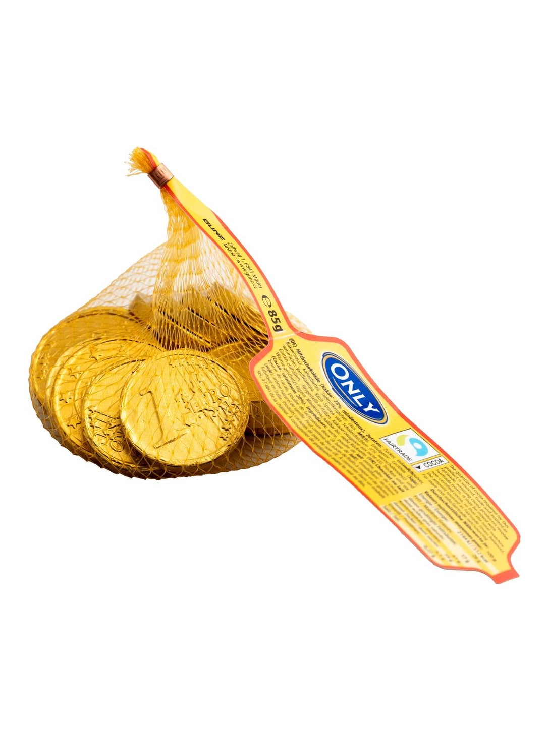 Only Goldmünzen Milchschokolade 85g – goldene Schokotaler Vollmilchschokolade