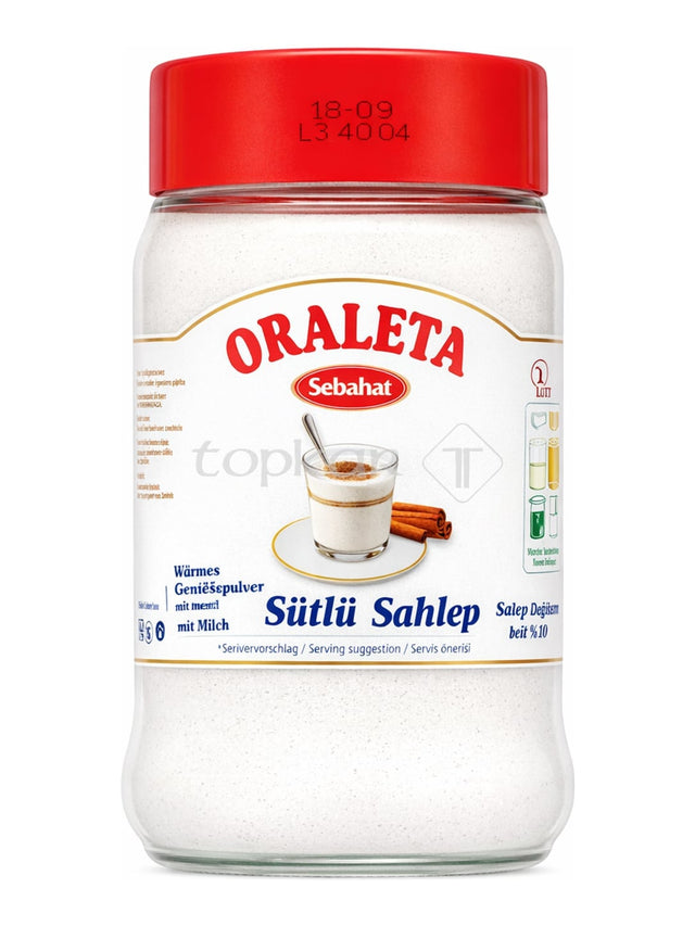 Oraleta Sahlepgetränk mit Milch