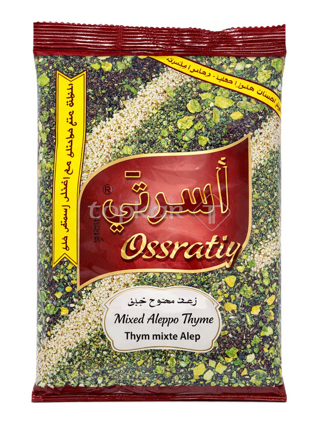 Ossrati Zatar 400g – Zaatar Gewürzmischung Aleppo Art mit Thymian und Sesam