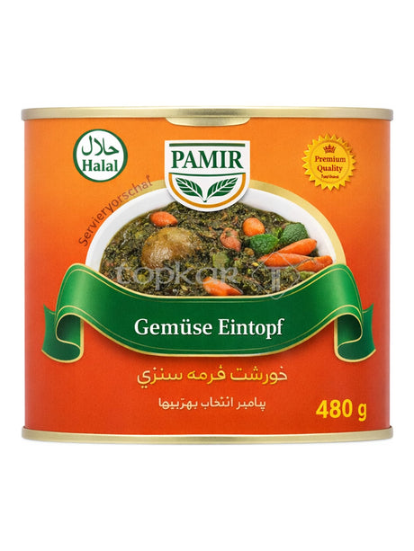 Pamir Gemüse Eintopf 480g – Ghormeh Sabzi orientalischer Gemüseeintopf