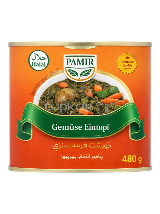 Pamir Gemüse Eintopf 480g – Ghormeh Sabzi orientalischer Gemüseeintopf