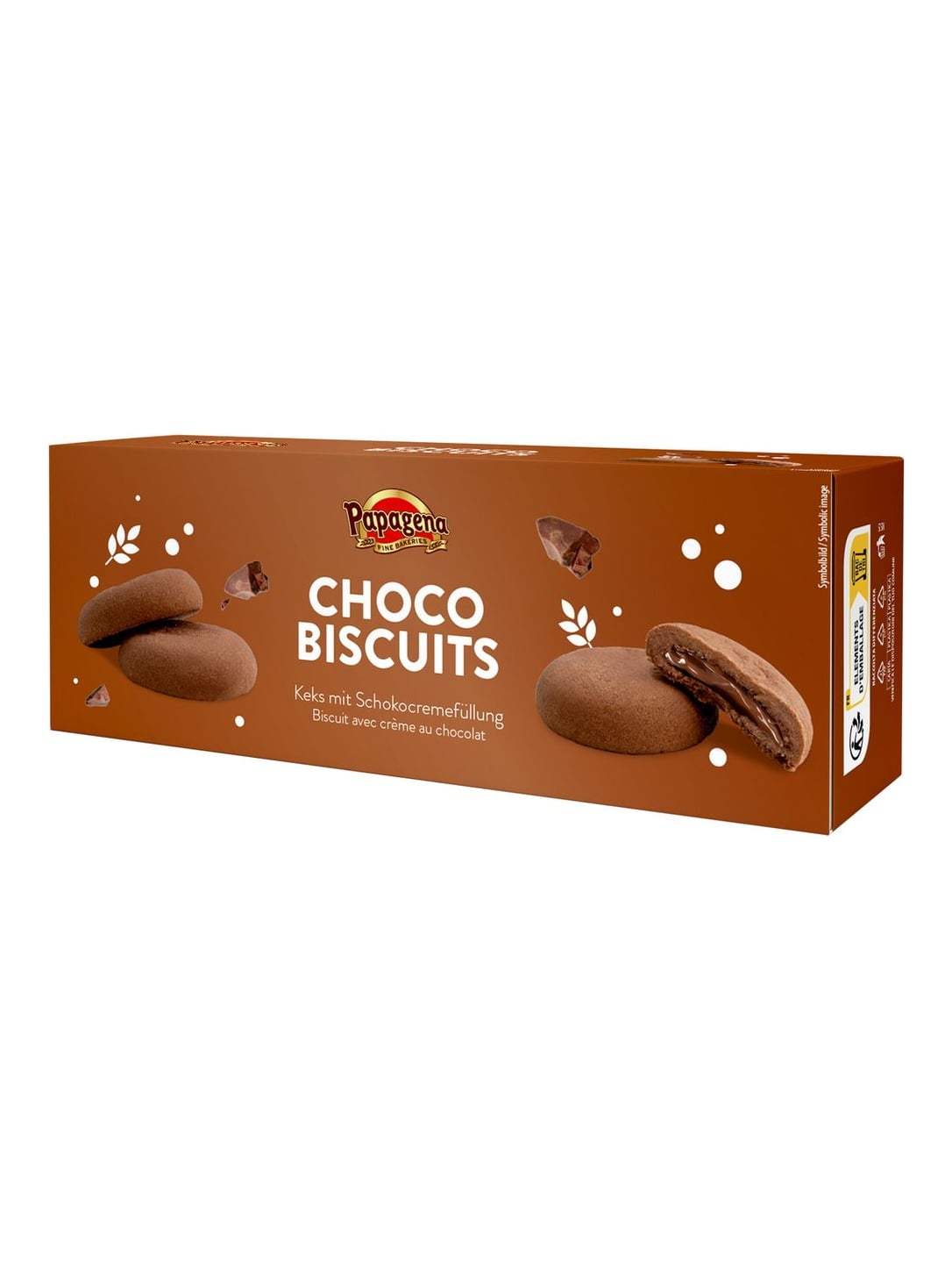 Papagena Kekse mit Schokocremefüllung 150g – Mürbteiggebäck Schokokekse