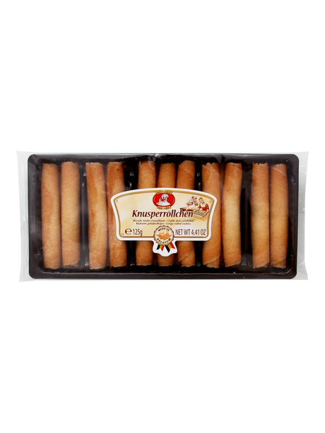 Pâtisserie Mathéo Knusperröllchen 125g – belgische Waffelröllchen Gebäck