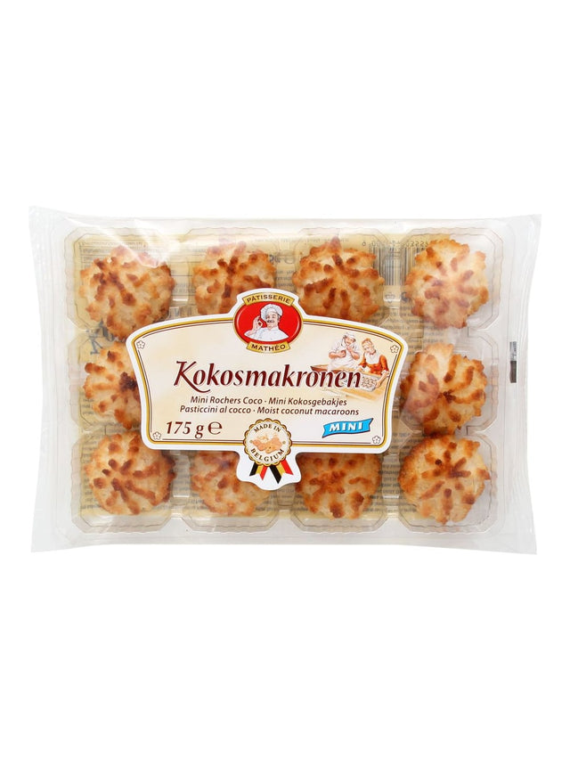 Pâtisserie Mathéo Kokosmakronen Mini 175g – belgisches Kokosgebäck