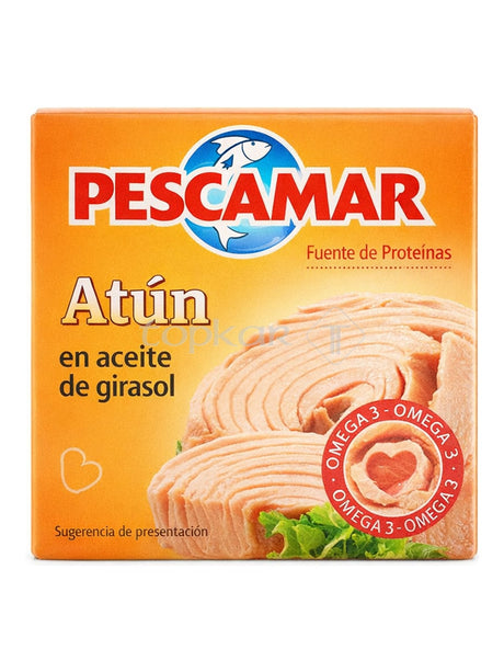 Pescamar Thunfisch in Sonnenblumenöl 80g – Atún en aceite de girasol Thunfischkonserve