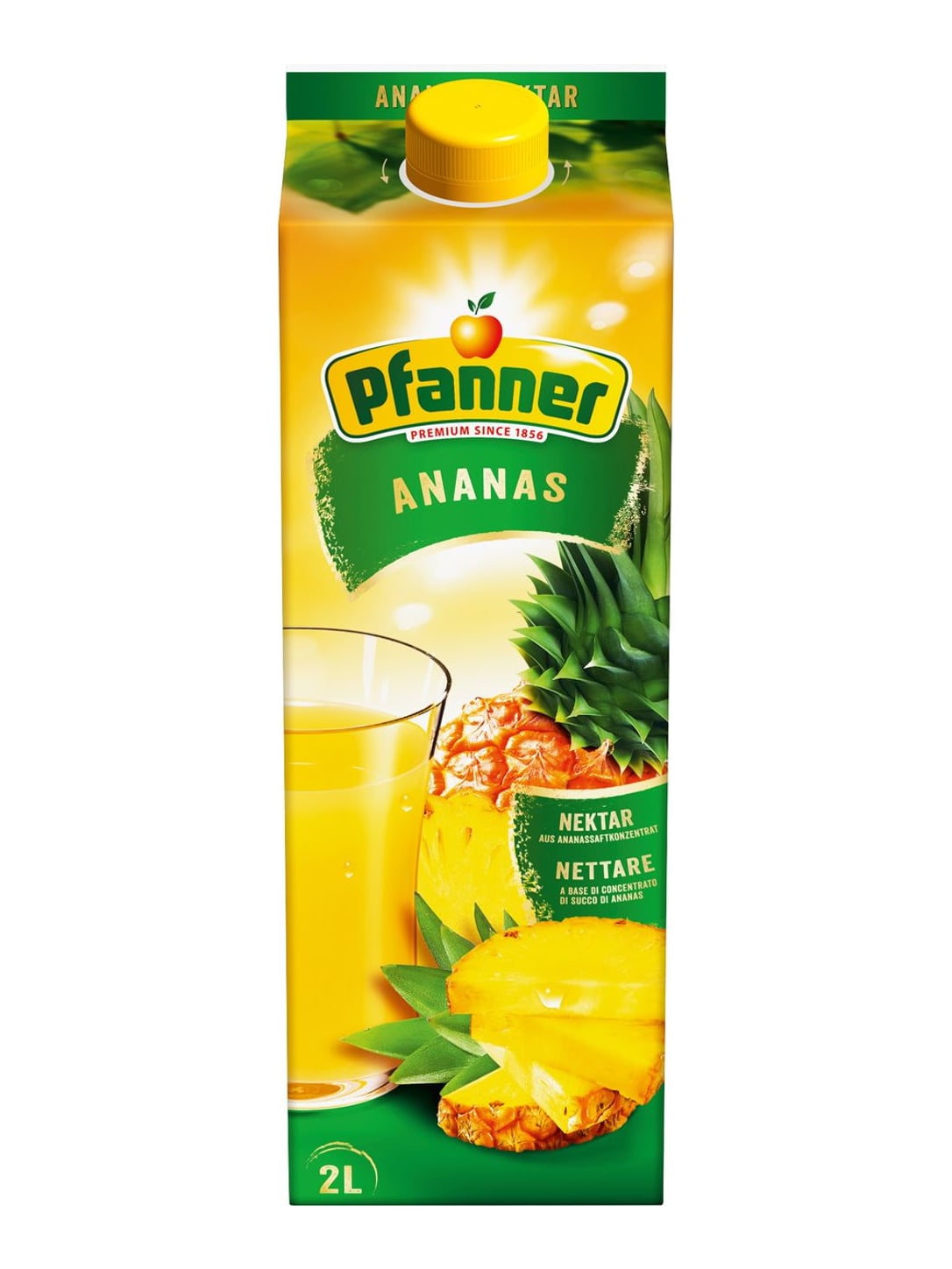 Pfanner Ananasnektar 2 l – Ananassaft Fruchtnektar 30 %