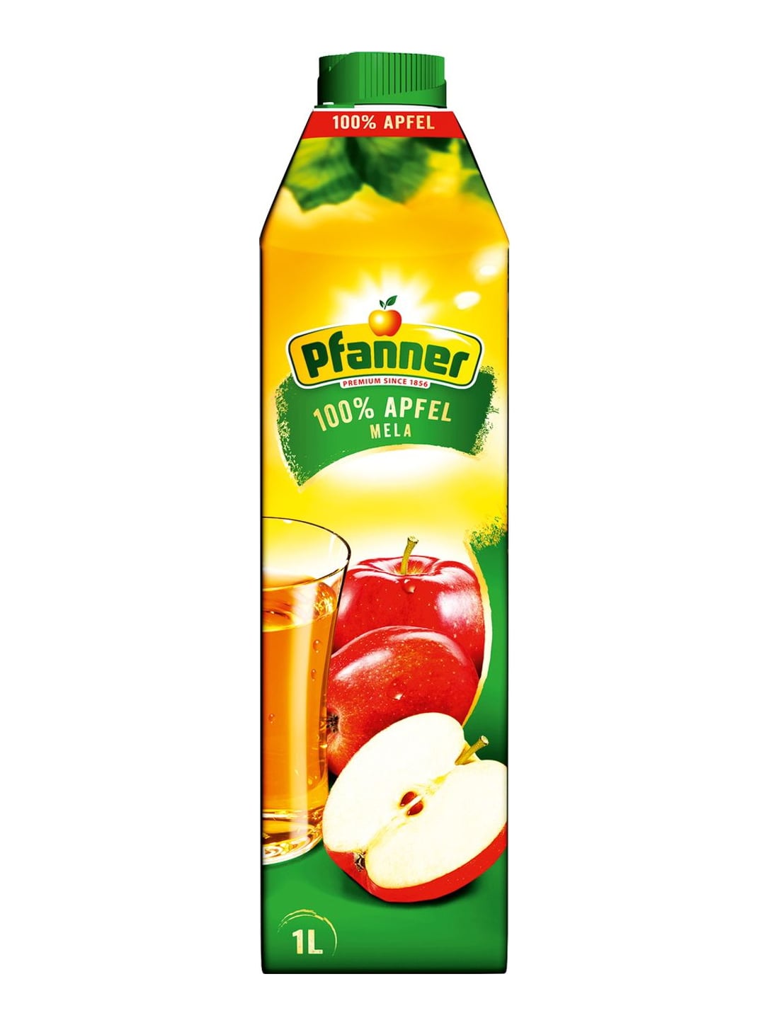 Pfanner Apfelsaft 100% 1 l – fruchtiger Apfelsaft ohne Zuckerzusatz