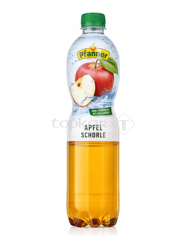 Pfanner Apfelschorle 0,5 l – spritzige Apfelschorle mit 55% Apfelsaft