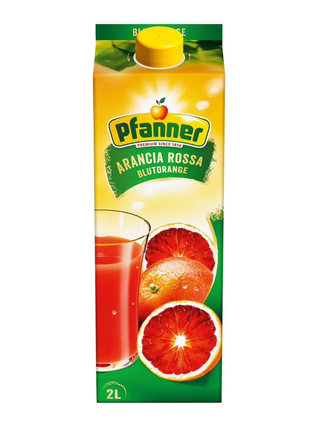 Pfanner Blutorangengetränk 2 l – Blutorangensaft 20% Fruchtsaftgetränk