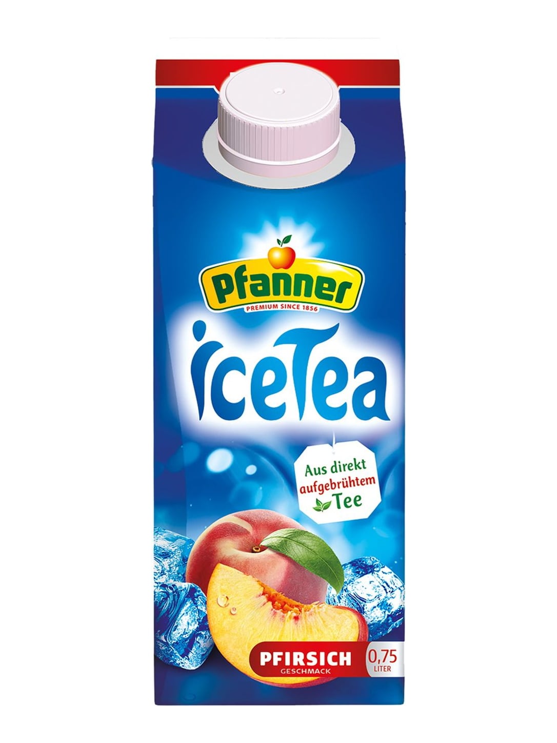 Pfanner Eistee Pfirsich 0,75 l – Ice Tea Peach erfrischendes Teegetränk