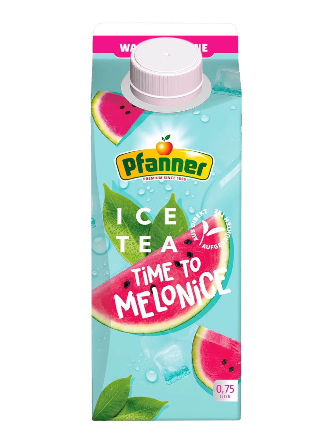 Pfanner Eistee Wassermelone 0,75 l – Ice Tea Wassermelone Teegetränk