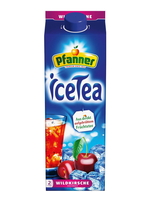 Pfanner Eistee Wildkirsche 2l – Kirsch-Eistee Icetea Wildkirsch