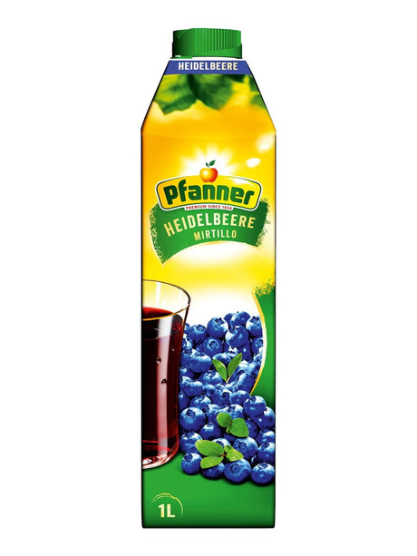 Pfanner Heidelbeergetränk 1 l – Heidelbeersaft Fruchtsaftgetränk 20 %
