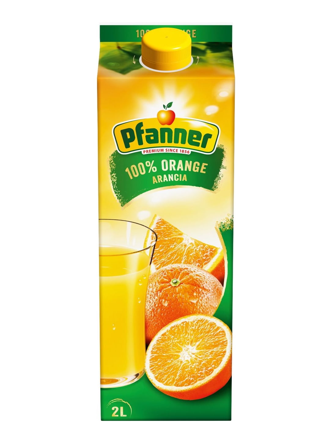 Pfanner Orangensaft 100% 2 l – Fruchtsaft ohne Zuckerzusatz aus Österreich