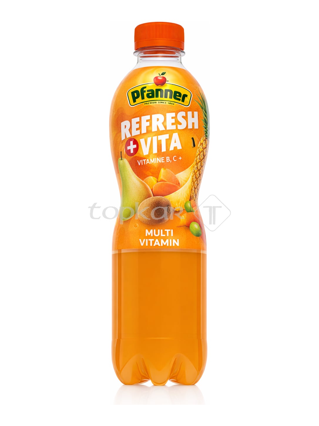 Pfanner Refresh Multivitamin 0,5 l – Multivitaminsaft Multi Vitamin Mehrfruchtgetränk