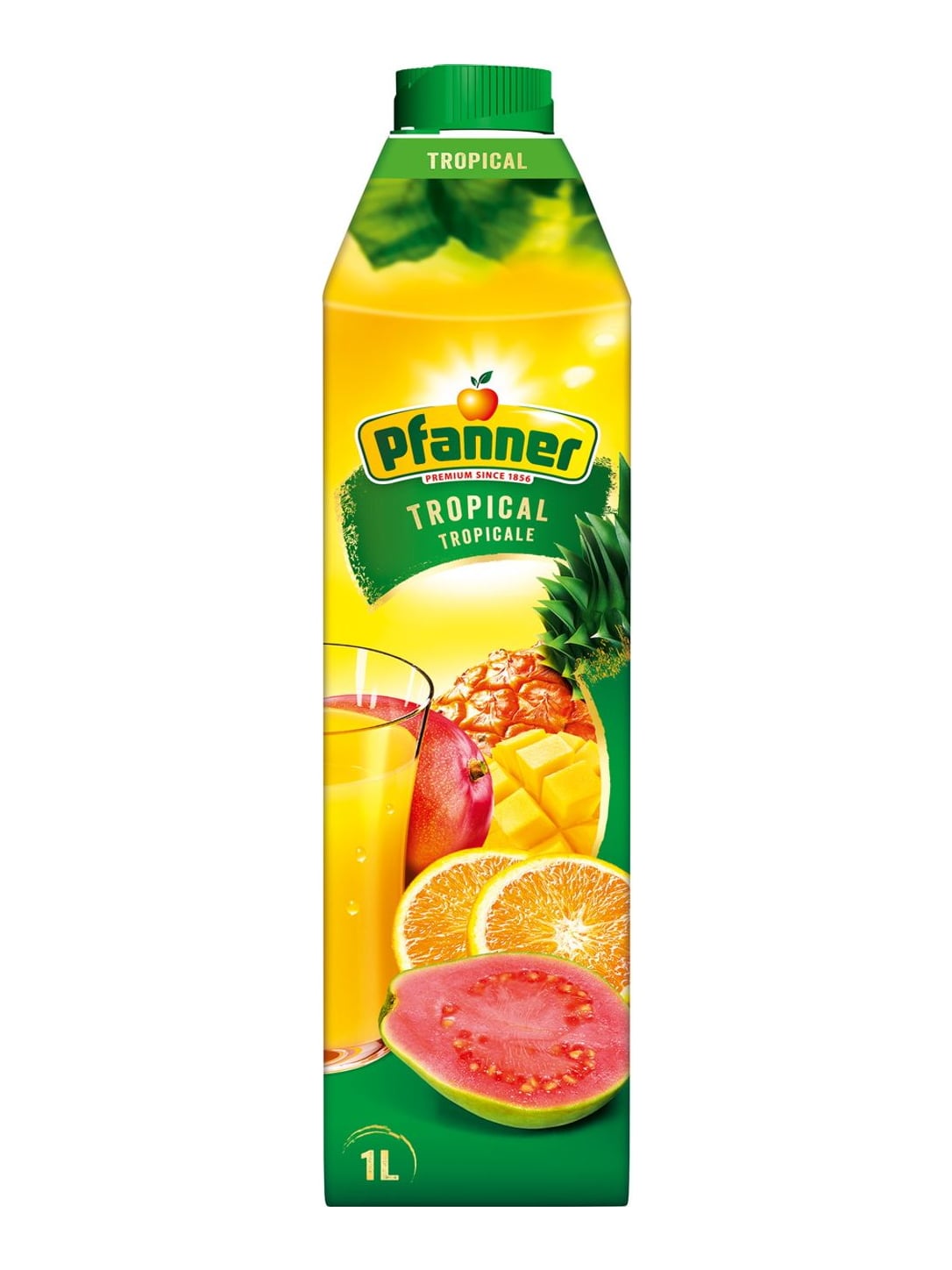Pfanner Tropical 1 l – Fruchtsaftgetränk mit Mango Guave Ananas