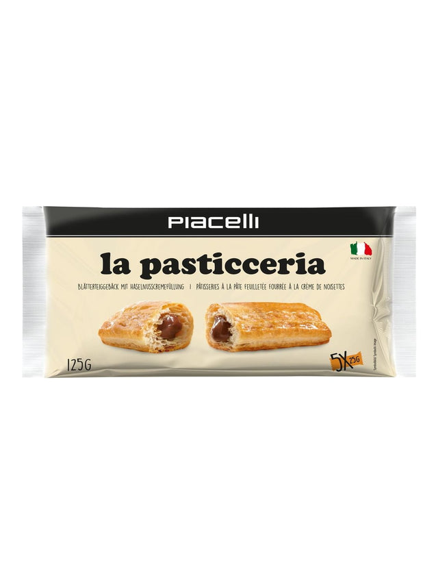 Piacelli La Pasticceria Blätterteigröllchen 125g – Haselnusscreme Gebäck