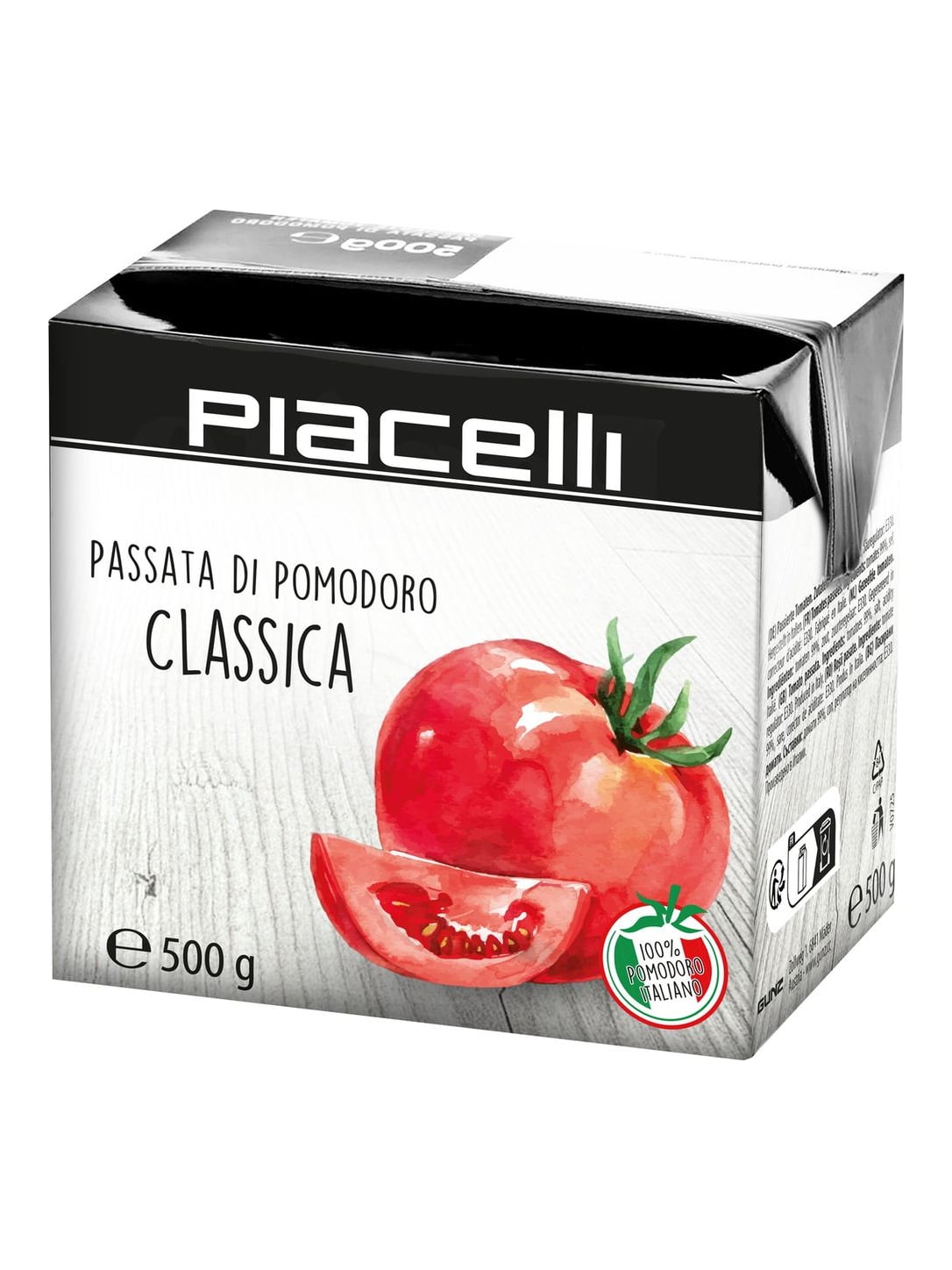 Piacelli Passierte Tomaten 500g – Passata di Pomodoro Classica