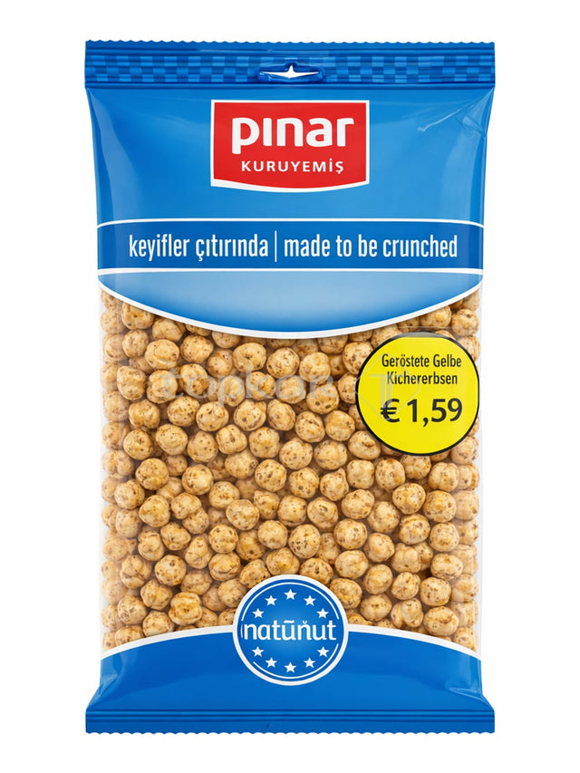 Pınar Geröstete Gelbe Kichererbsen 175g – Sarı Leblebi türkischer Knabbersnack