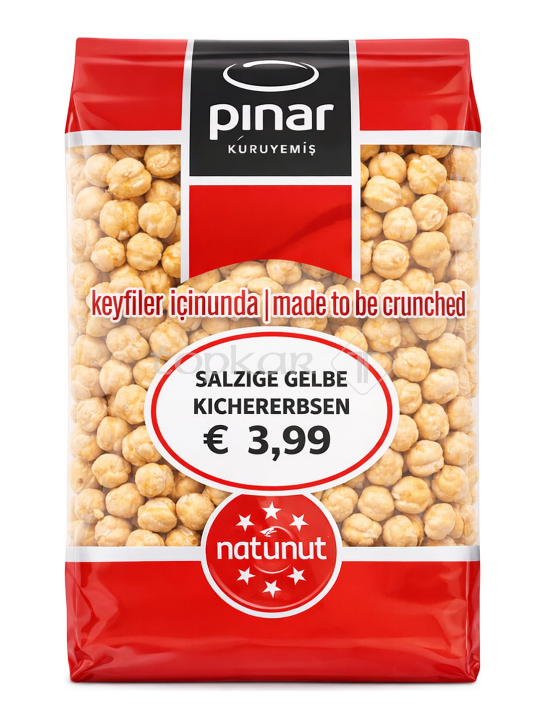 Pınar Gelbe Kichererbsen 400g – Tuzlu Sarı Leblebi geröstet gesalzen