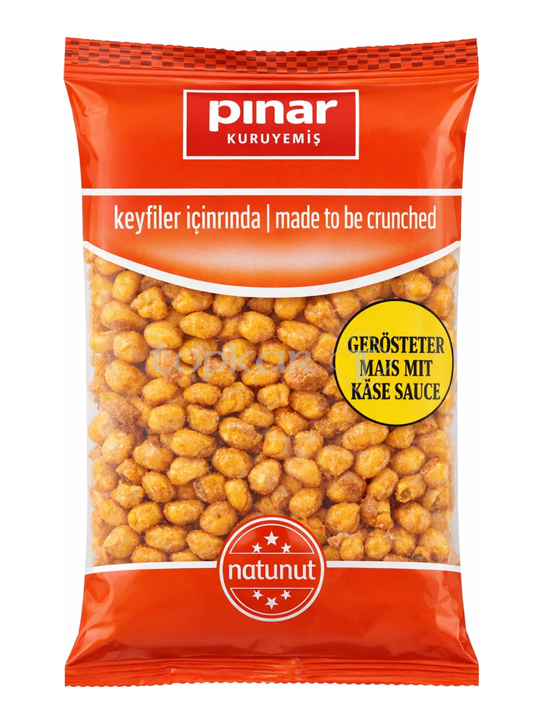 Pınar Gerösteter Mais mit Käsesauce 130g – Sosscorn Gold Soslu Mısır Peynirli Knabbermais