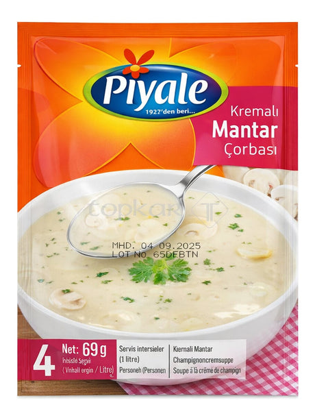 Piyale Champignoncremesuppe 65g – Kremalı Mantar Çorbası Instant-Suppe
