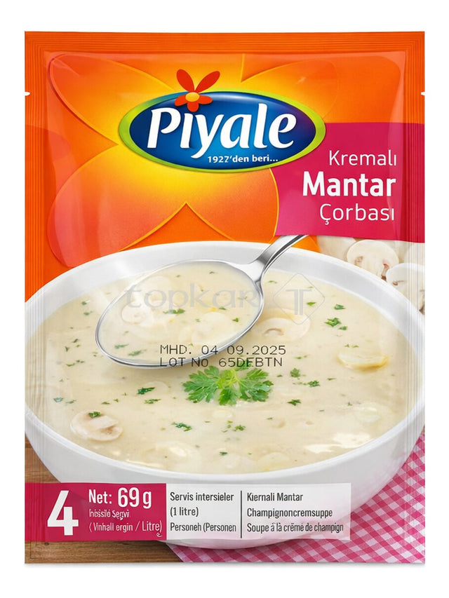 Piyale Champignoncremesuppe 65g – Kremalı Mantar Çorbası Instant-Suppe