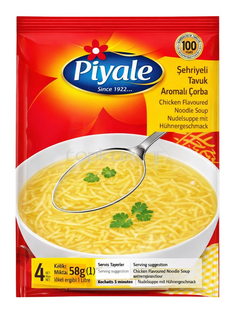 Piyale Nudelsuppe mit Hühnchengeschmack 58g – Şehriyeli Tavuk Çorba Instant-Suppe