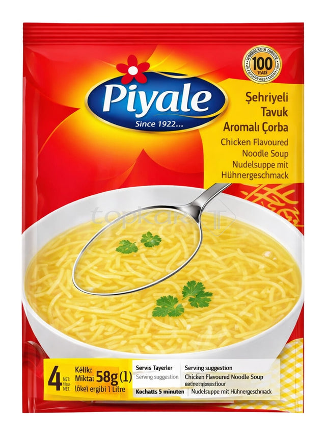 Piyale Nudelsuppe mit Hühnchengeschmack 58g – Şehriyeli Tavuk Çorba Instant-Suppe