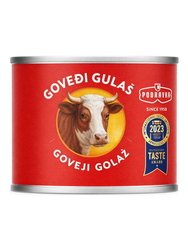 Podravka Rindergulasch 200g – Goveđi Gulaš kroatisches Rinderragout Dose