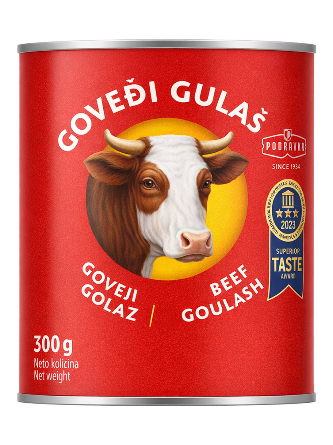 Podravka Goveđi gulaš 300g – Rindergulasch Konserve aus Kroatien