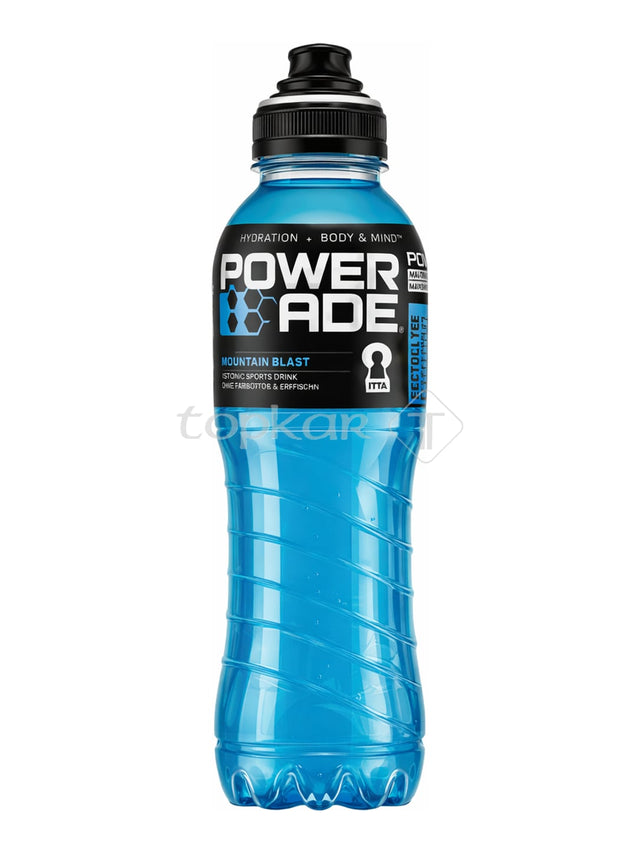 Powerade Mountain Blast 0,5 l – isotonisches Sportgetränk Elektrolytgetränk