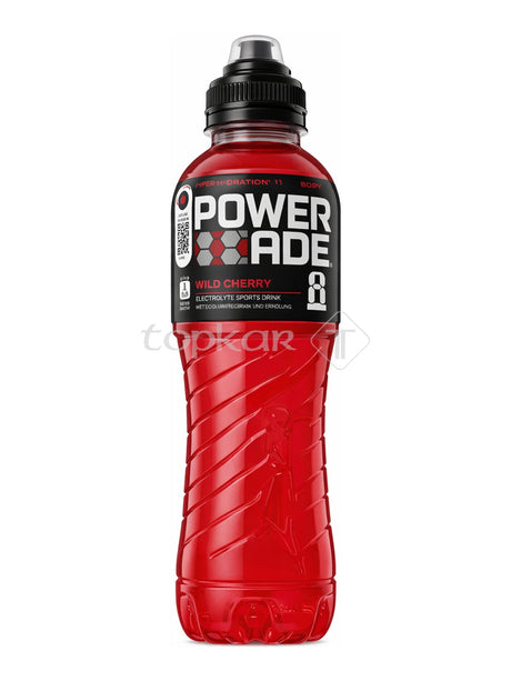 Powerade Wild Cherry 0,5 L – isotonisches Sportgetränk Elektrolytgetränk Kirsche